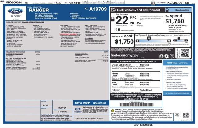 2019 Ford Ranger XLT