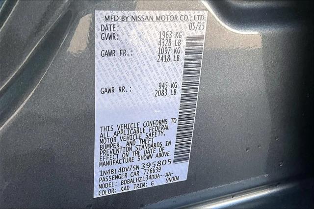 2025 Nissan Altima SV FWD