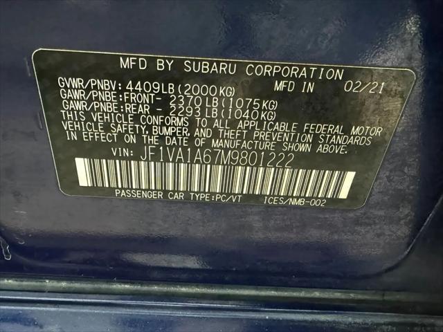 2021 Subaru WRX Standard