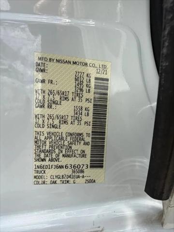 2022 Nissan Frontier Crew Cab Long Bed SV 4x2