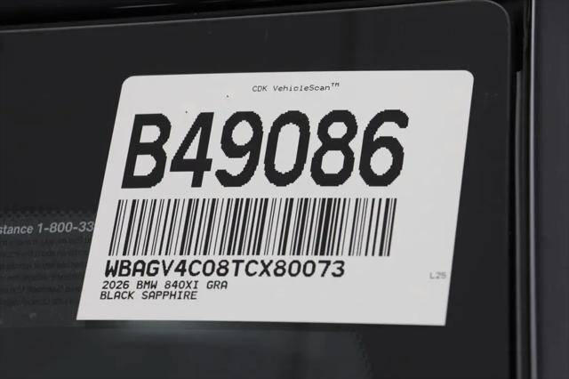 2026 BMW 840i Gran Coupe xDrive