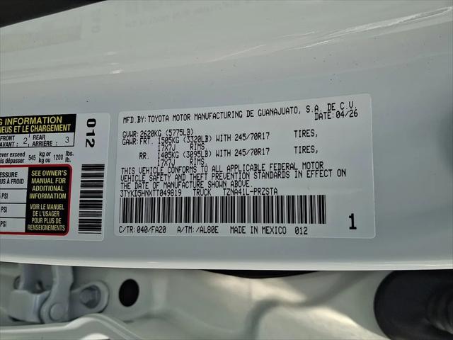 2026 Toyota Tacoma SR