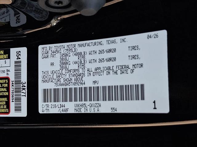 2026 Toyota Sequoia 1794 Edition