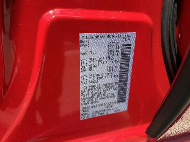 2026 Nissan Frontier Crew Cab PRO-4X 4x4