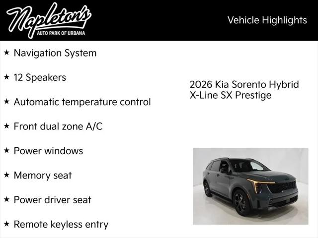 2026 Kia Sorento Hybrid X-Line SX Prestige