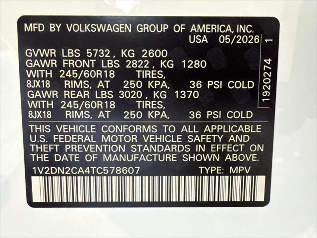 2026 Volkswagen Atlas SE