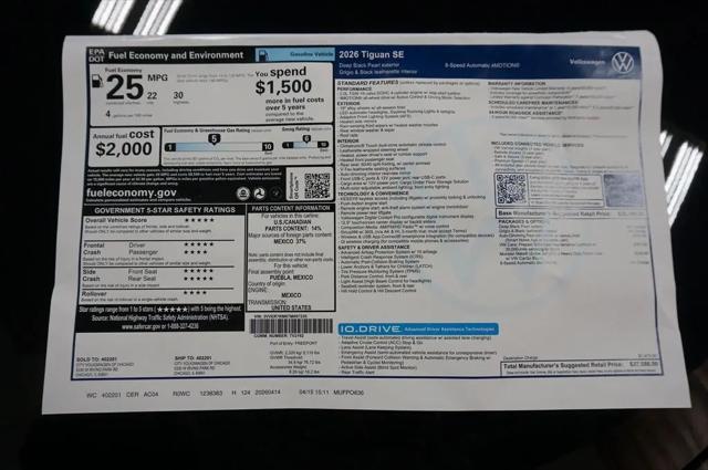 2026 Volkswagen Tiguan SE