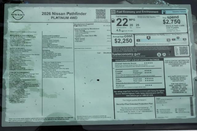2026 Nissan Pathfinder Platinum