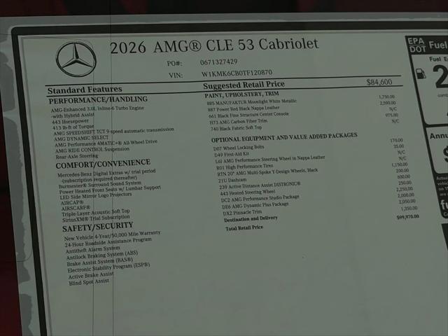 2026 Mercedes-Benz CL AMG CLE 53