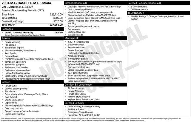 2004 Mazda MX-5 Cloth