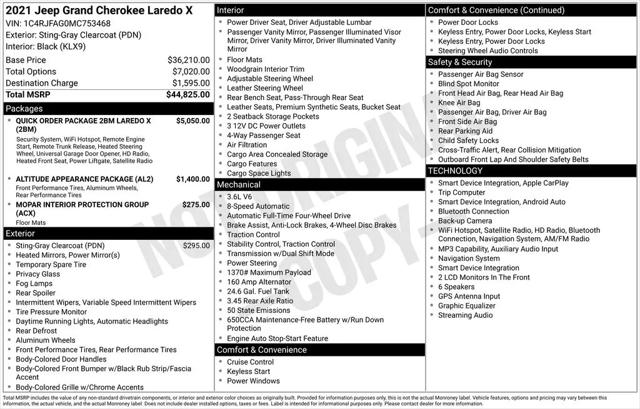 2021 Jeep Grand Cherokee Laredo X 4x4