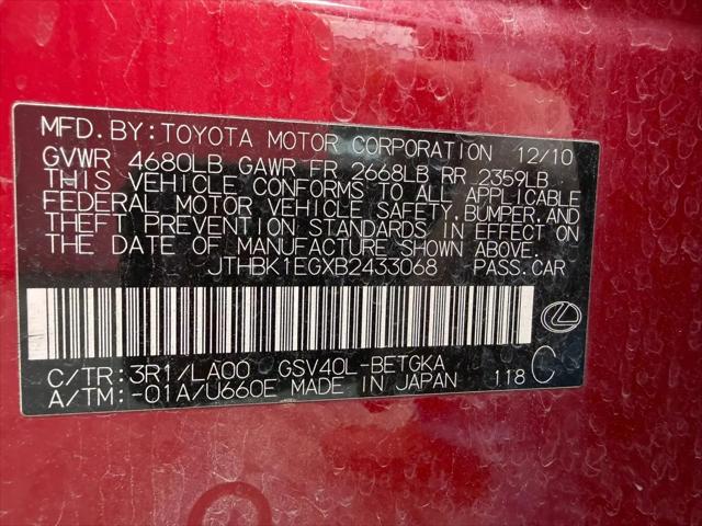 2011 Lexus ES 350 ES 350