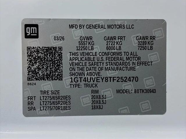 2026 GMC Sierra 3500HD Crew Cab, Long Bed, AT4 Dual Rear Wheel, 4WD