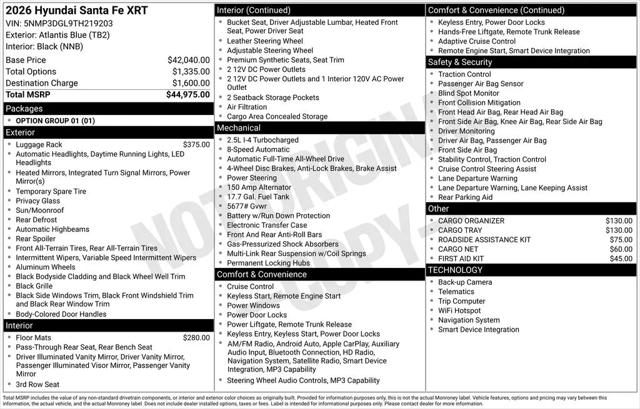 2026 Hyundai Santa Fe XRT for sale in Pikeville, KY