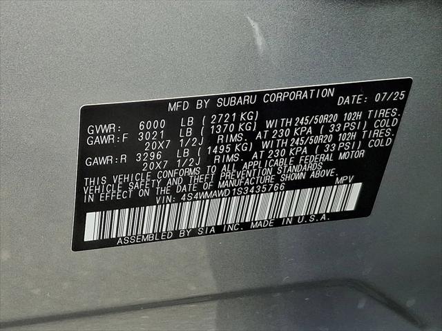 2025 Subaru Ascent Onyx Edition Limited 7-Passenger