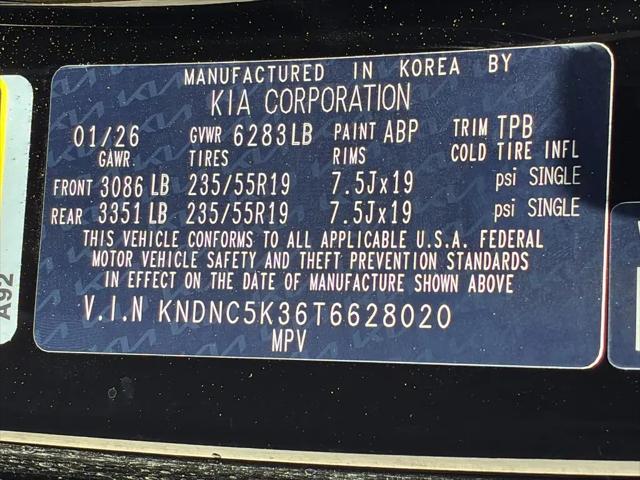 2026 Kia Carnival MPV EX