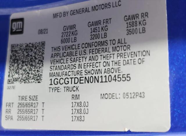 2022 Chevrolet Colorado 4WD Crew Cab Short Box Z71