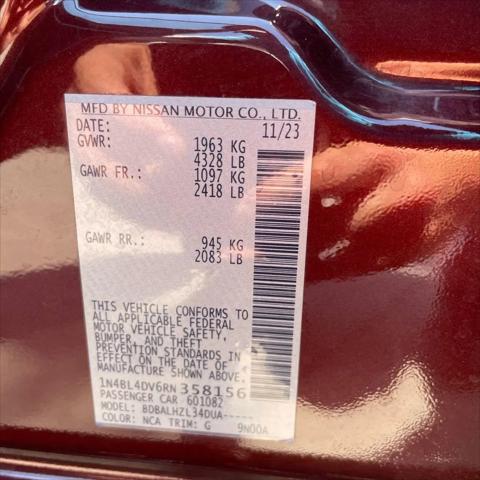 2024 Nissan Altima SV FWD
