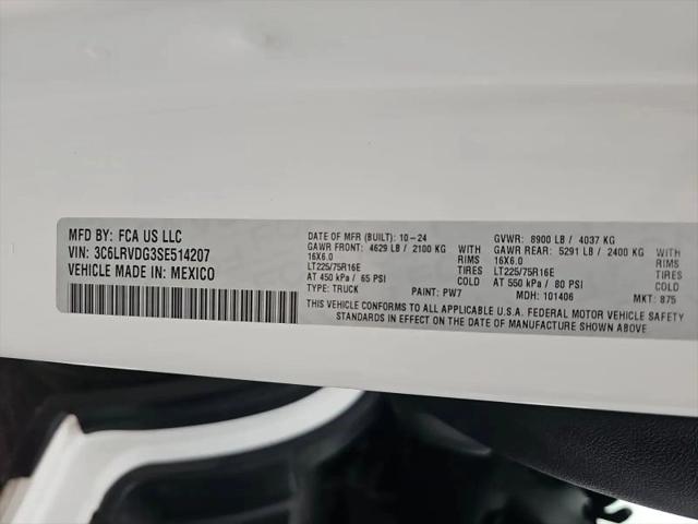 2025 Ram ProMaster 2500 Cargo Van Tradesman High Roof 159" WB w/Pass Seat