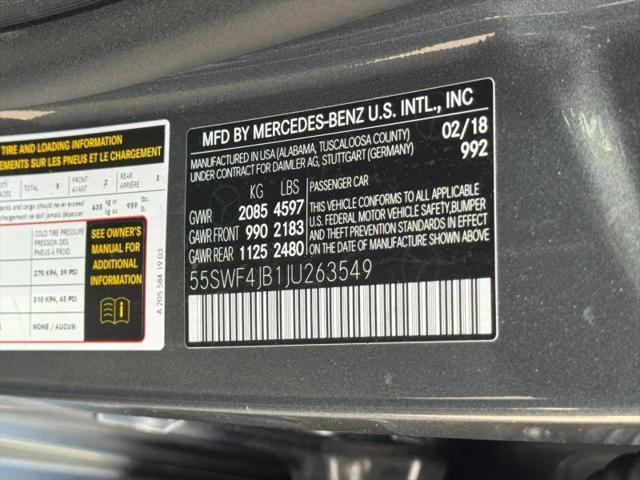 2018 Mercedes-Benz C-CLASS C 300 C 300