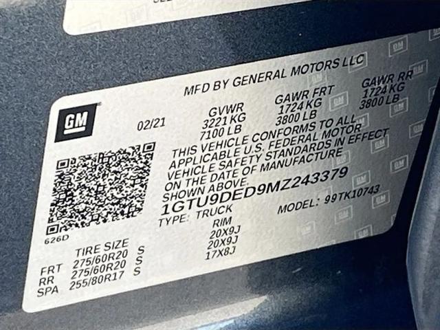 2021 GMC Sierra 1500 4WD Crew Cab Standard Box SLT