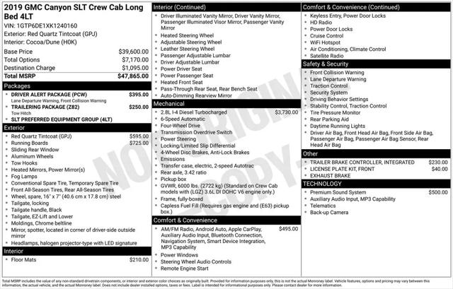 2019 GMC Canyon SLT