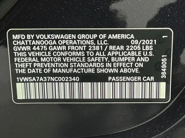 2022 Volkswagen Passat 2.0T SE