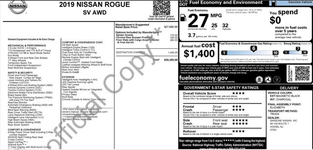 2019 Nissan Rogue SV