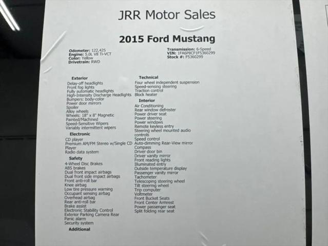 2015 Ford Mustang GT