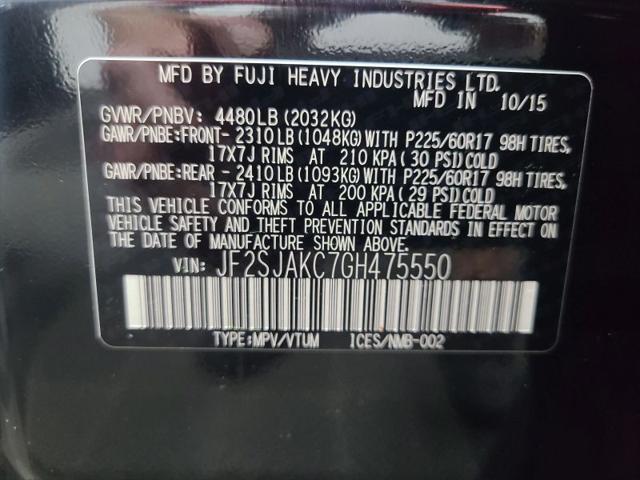 2016 Subaru Forester 2.5i Limited