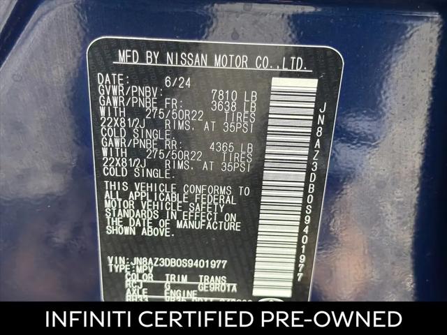 2025 INFINITI QX80 SENSORY AWD