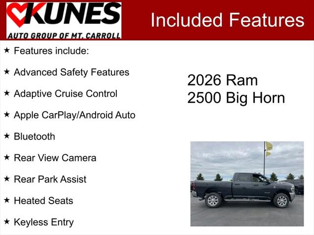 2026 Ram 2500 Big Horn Crew Cab 4x4 6'4" Box