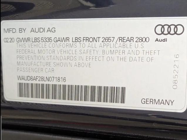 2020 Audi A6 Premium 45 TFSI quattro S tronic