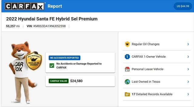 2022 Hyundai Santa Fe Hybrid SEL Premium