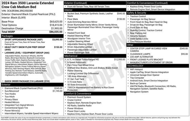 2024 Ram 3500 Laramie Mega Cab 4x4 6'4" Box