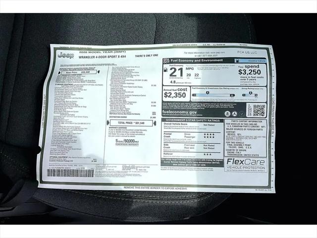 2026 Jeep Wrangler Sport S