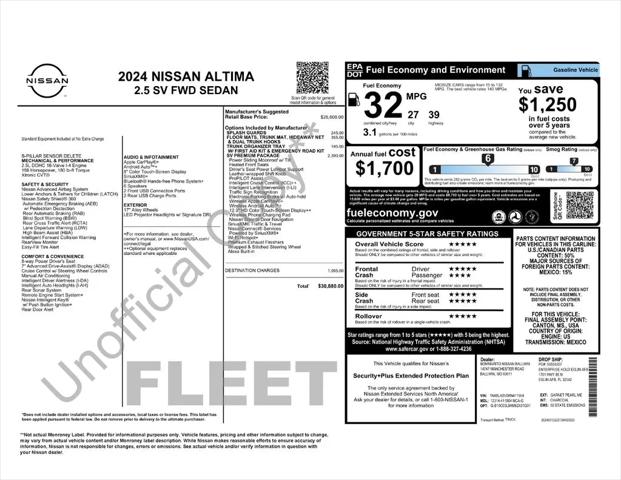 2024 Nissan Altima SV FWD