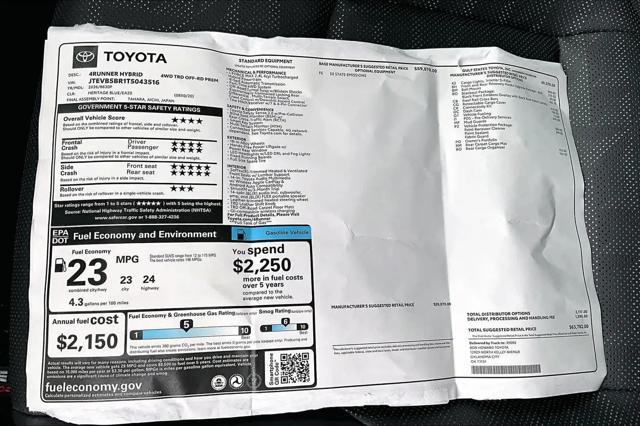 2026 Toyota 4Runner TRD Off Road Premium