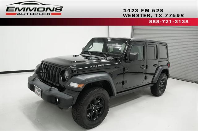 2020 Jeep Wrangler Willys 4x4 for sale in Webster, TX
