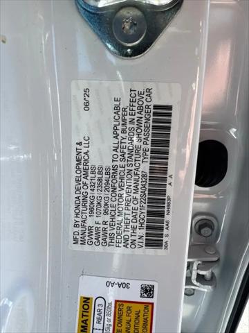 2025 Honda Accord Sedan LX