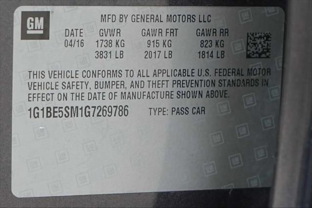 2016 Chevrolet Cruze LT Auto