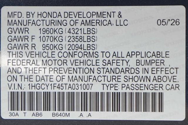 2026 Honda Accord Sedan SE