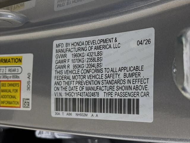 2026 Honda Accord Sedan SE