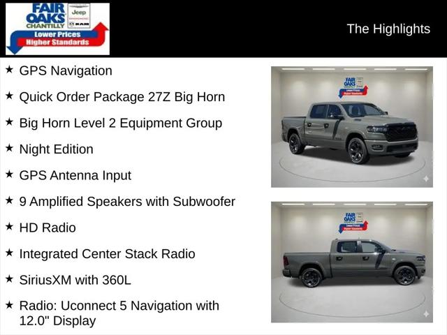 2026 Ram 1500 Big Horn Crew Cab 4x4 5'7" Box