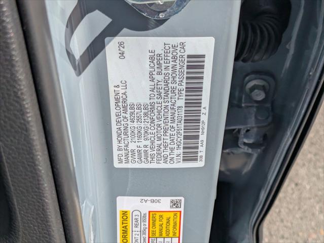 2026 Honda Accord Sedan Sport