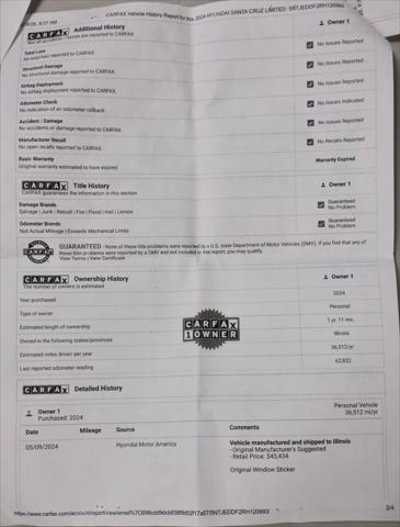 2024 Hyundai Santa Cruz Limited