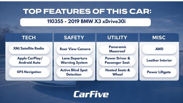2019 BMW X3 xDrive30i