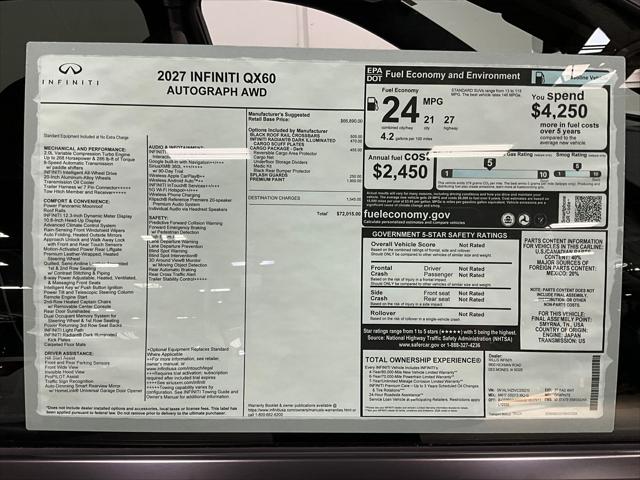 2027 INFINITI QX60 AUTOGRAPH