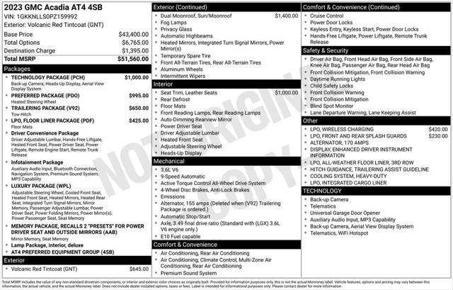 2023 GMC Acadia AWD AT4