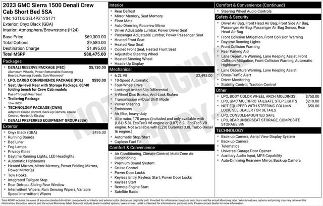 2023 GMC Sierra 1500 4WD Crew Cab Short Box Denali